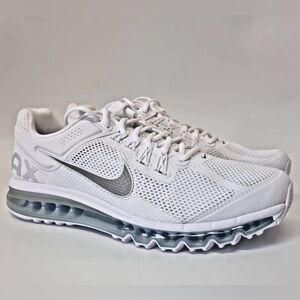 Nike Air Max 2013 🔥 White Metallic Silver Shoes Men's Size 13 HF4884-100